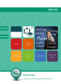 Omslag van het leerwerkboek met de titel 'Marketing'
