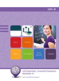 Omslag van het leerwerkboek voor 'Generieke vakken' met de titel 'Oefenbundel Rekenvaardigheid 3F'