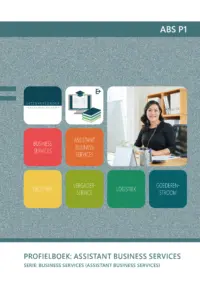Omslag van het leerwerkboek voor 'Mbo: Business services' met de titel 'Profielboek: Assistant Business Services'