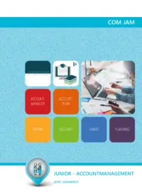 Omslag van het leerwerkboek met de titel 'Junior Accountmanagement'