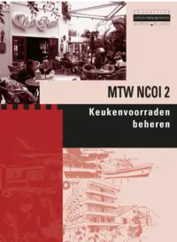 Omslag van het leerwerkboek met de titel 'Keukenvoorraden beheren'