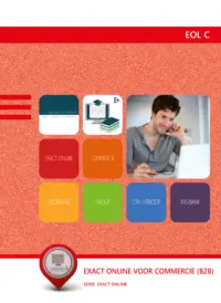 Omslag van het leerwerkboek voor 'Mbo: Economie' met de titel 'Studiewerkboek Exact Online Commercie (B2B)'