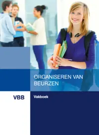 Omslag van het leerwerkboek met de titel 'Organiseren van beurzen'