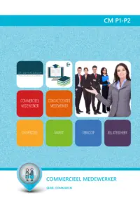 Omslag van het leerwerkboek met de titel 'Commercieel medewerker'