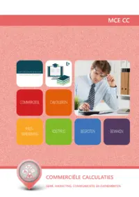 Omslag van het leerwerkboek met de titel 'Commerci&euml;le calculaties'