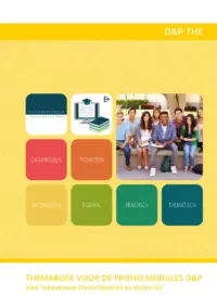 Omslag van het leerwerkboek voor 'Vmbo: Dienstverlening & producten' met de titel 'Themaboek voor dienstverlening en producten'