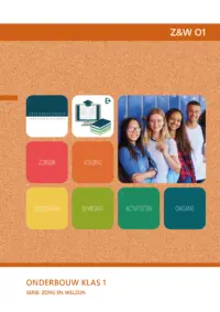 Omslag van de digitale licentie van het leerwerkboek voor 'Vmbo: Zorg & Welzijn' met de titel 'E-Licentie: Zorg & Welzijn, onderbouw klas 1'