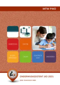 Omslag van het leerwerkboek met de titel 'Pedagogisch werk: Onderwijsassistent (KD 2021)'