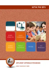 Omslag van het leerwerkboek met de titel 'Pedagogisch werk: BPV/BSP-opdrachtenboek (KD 2021)'