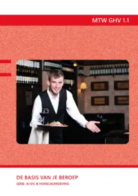 Omslag van het leerwerkboek voor 'Maatwerk' met de titel 'Maatwerk Gastheer/Gastvrouw: De basis van je beroep'