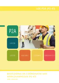 Omslag van het leerwerkboek voor 'Mbo: Logistiek' met de titel 'Begeleidt en co&ouml;rdineert werkzaamheden'