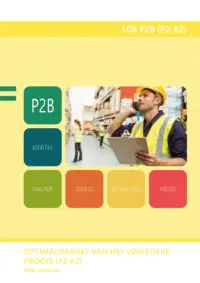 Omslag van het leerwerkboek voor 'Mbo: Logistiek' met de titel 'Levert een bijdrage aan het optimaliseren van het logistieke proces'