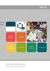 Omslag van het leerwerkboek voor 'Vmbo: Media, vormgeving & ICT' met de titel 'Idee-ontwikkeling'