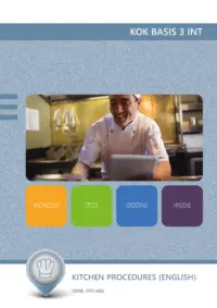 Omslag van de digitale licentie van het leerwerkboek voor 'Mbo: Keuken' met de titel 'E-Licentie: Kitchen procedures (Engelstalig)'
