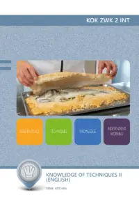 Omslag van het leerwerkboek voor 'Mbo: Keuken' met de titel 'Kitchen techniques II (Engelstalig)'