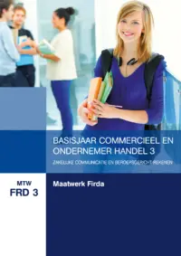 Omslag van het leerwerkboek met de titel 'Zakelijke communicatie en beroepsgericht rekenen'