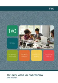 Omslag van het leerwerkboek voor 'Vo: Techniek' met de titel 'Techniek voor VO-Onderbouw'