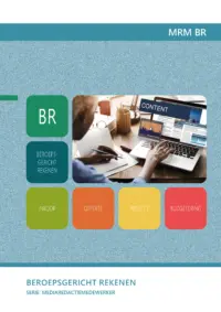 Omslag van het leerwerkboek voor 'Mbo: Commercie' met de titel 'Beroepsgericht rekenen'