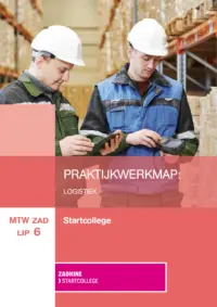 Omslag van het boek met de titel 'Praktijkwerkmap: Logistiek'