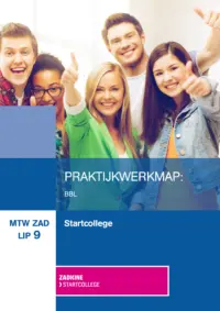 Omslag van het boek met de titel 'Praktijkwerkmap BBL'