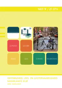 Omslag van het leerwerkboek voor 'Generieke vakken' met de titel 'Oefenbundel lees- en luistervaardigheid Nederlands 1F/2F'