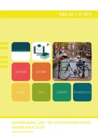 Omslag van het leerwerkboek voor 'Generieke vakken' met de titel 'Oefenbundel lees- en luistervaardigheid Nederlands 2F/3F'