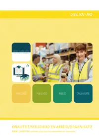 Omslag van het leerwerkboek voor 'Mbo: Logistiek' met de titel 'Kwaliteit/veiligheid en Arbeid/organisatie'