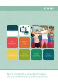 Omslag van het leerwerkboek voor 'Mbo: Pedagogisch werk' met de titel 'BPV-opdrachten en beroepstaken'