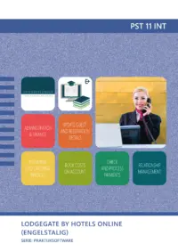 Omslag van de digitale licentie van het leerwerkboek voor 'Mbo: Travel, Leisure & Hospitality' met de titel 'E-licentie: Lodgegate by Hotels online (Engelstalig)'