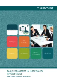 Omslag van de digitale licentie van het leerwerkboek voor 'Mbo: Travel, Leisure & Hospitality' met de titel 'E-Licentie: Basic economics in Hospitality (Engelstalig)'
