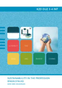 Omslag van de digitale licentie van het leerwerkboek voor 'Mbo: Keuzedelen' met de titel 'E-licentie: Sustainablility in the profession (Engelstalig)'