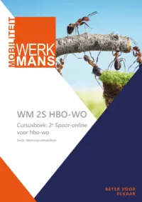 Omslag van het leerwerkboek met de titel 'Cursusboek: 2e spoor online voor hbo-wo'