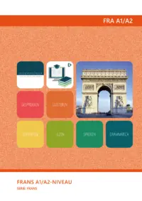 Omslag van het leerwerkboek voor 'Generieke vakken' met de titel 'Frans A1/A2-niveau'