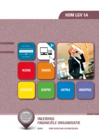 Omslag van het leerwerkboek voor 'Mbo: Ondernemer horeca bakkerij' met de titel 'Inleiding financiële organisatie'