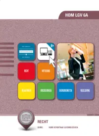 Omslag van het leerwerkboek voor 'Mbo: Ondernemer horeca bakkerij' met de titel 'Recht'