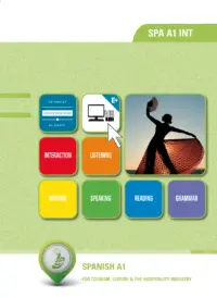 Omslag van het leerwerkboek voor 'Generieke vakken' met de titel 'Spanish A1 (Engelstalig)'