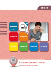 Omslag van het leerwerkboek voor 'Mbo: Bediening' met de titel 'Backoffice en exact online'