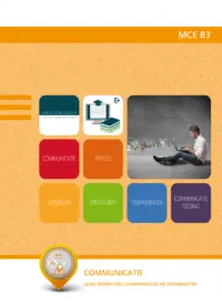 Omslag van het leerwerkboek voor 'Mbo: Evenementenorganisatie' met de titel 'Communicatie'