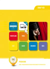 Omslag van de digitale licentie van het leerwerkboek voor 'Vmbo: Dienstverlening & producten' met de titel 'E-Licentie: Podium'