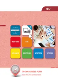 Omslag van het leerwerkboek voor 'Mbo: Facilitair leidinggeven' met de titel 'Operationeel plan'