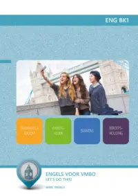 Omslag van het leerwerkboek voor 'Generieke vakken' met de titel 'Engels voor VMBO Basis-Kader: Let&#039;s do this! leerjaar 1'