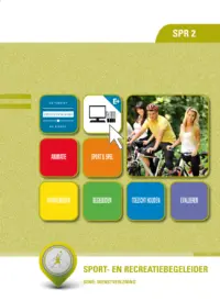 Omslag van het leerwerkboek voor 'Mbo: Dienstverlening (niveau 2)' met de titel 'Sport- en recreatiebegeleider'