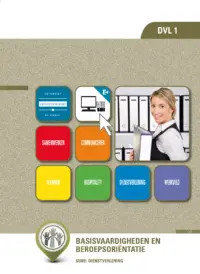 Omslag van de digitale licentie van het leerwerkboek 'Mbo: Dienstverlening (niveau 2)' met de titel 'E-Licentie: Basisvaardigheden en beroepsoriëntatie'