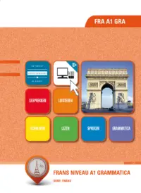 Omslag van het leerwerkboek voor 'Generieke vakken' met de titel 'Frans A1 Grammatica'