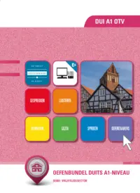 Omslag van het leerwerkboek voor 'Generieke vakken' met de titel 'Oefenbundel Duits A1-niveau'