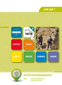 Omslag van het leerwerkboek voor 'Mbo: Travel, Leisure & Hospitality' met de titel 'Activiteitenorganisatie'