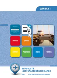 Omslag van het leerwerkboek voor 'Mbo: Dienstverlening in de luchtvaart' met de titel 'Introductie luchtvaardienstverlener'