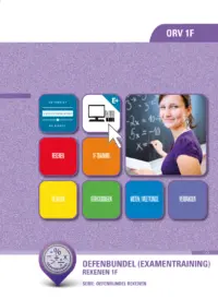 Omslag van het leerwerkboek met de titel 'Oefenbundel Rekenvaardigheid 1F'