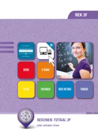 Omslag van het leerwerkboek voor 'Generieke vakken' met de titel 'Rekenen Totaal 3F'
