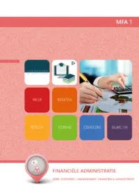 Omslag van het leerwerkboek met de titel 'Financiële administratie'